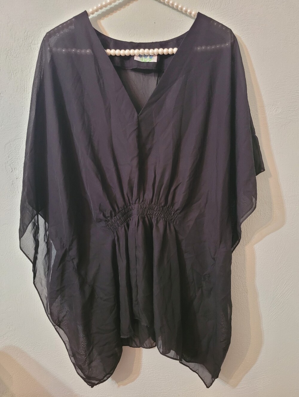Flowy Sheer Stylish Tunic Women Top/swimsuit Cover Size XL!